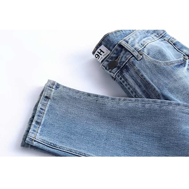 2019 new pattern Spring Star of the same paragraph Paige Show thin Ninth pants Easy Broad leg Straight lady Jeansin the Women's clothing/Boutique , Jeans category - from Buy2taobao.com to provide professional Taobao agent buy service