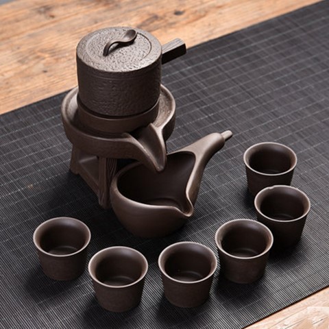 紫砂石磨半全自动功夫茶具套装懒人家用陶瓷创意茶壶杯泡茶器防烫在类目 餐饮具, 茶具, 整套茶具中 - 来自Buy2taobao.com提供专业的淘宝代购服务