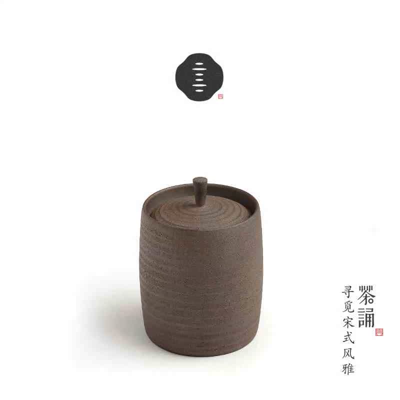 粗陶手工茶叶罐创意陶瓷茶罐通用紫砂装铁观茶仓小号茶具茶道零配|msdalam kategori pinggan mangkuk, set teh, caddy teh - dari Buy2taobao.com untuk memberikan perkhidmatan ejen Taobao profesional membeli