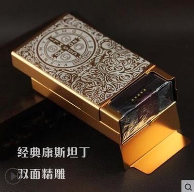 烟盒20支装创意自动弹盖超薄个性金属铝合金便携男士香菸盒子男式在类目 ZIPPO/瑞士军刀/眼镜, 烟具, 烟盒中 - 来自Buy2taobao.com提供专业的淘宝代购服务