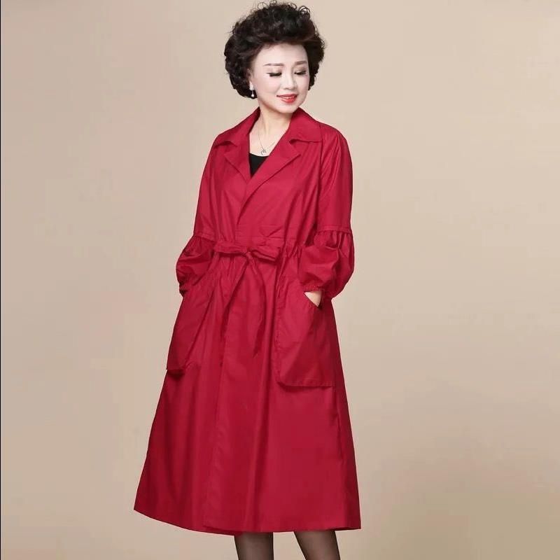 fashion bishop sleeve Middle and old age Women's wear Windbreaker spring and autumn Large jacket Waist new pattern coatin the Women's clothing/Boutique , Windbreaker category - from Buy2taobao.com to provide professional Taobao agent buy service