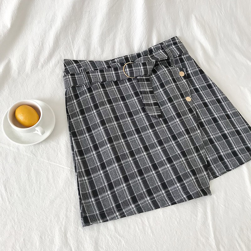 Like a breath of fresh air lattice Paige skirt Summer wear 2019 new pattern Korean Edition Versatile Irregular Anti emptied Short skirtin the Women's clothing/Boutique , Skirts category - from Buy2taobao.com to provide professional Taobao agent buy service