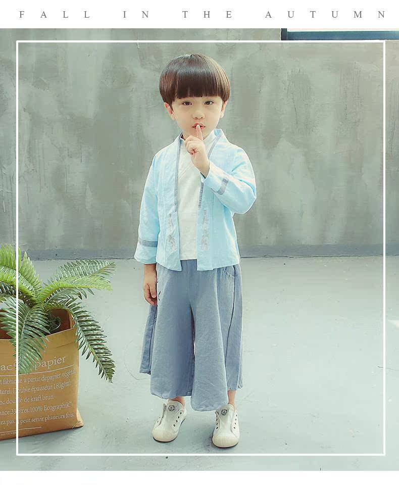 童装中国风2018古装新款男女童汉服套装儿童孩子洋气唐装三件套潮|ruв категории Мужская одежда, национальная одежда - от Buy2taobao.com для оказания профессиональной услуги покупки агента Taobao