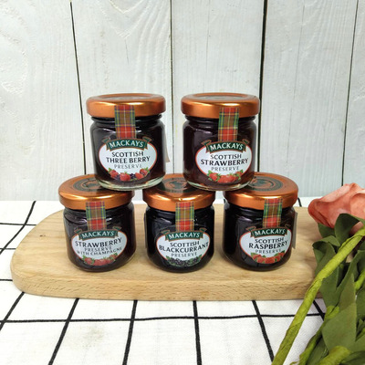 临期特价 英国进口梅可思 覆盆子酱黑加仑酱等小罐装调味酱42g