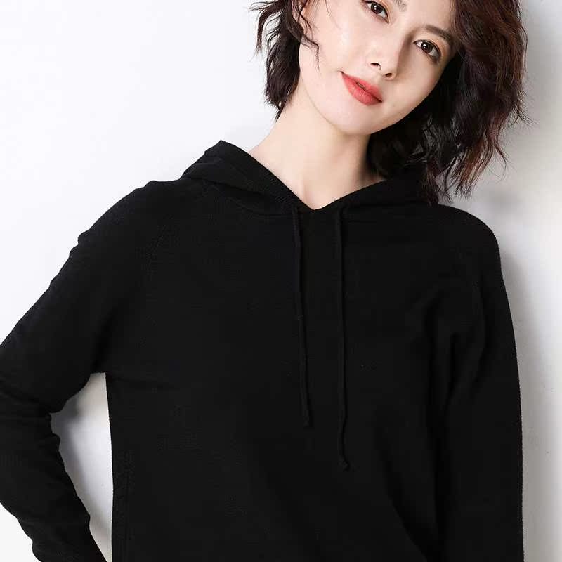 连帽毛衣女新款春帽衫套头宽松韩版百搭内搭外穿带帽针织卫衣在类目 女装/女士精品, 毛衣中 - 来自Buy2taobao.com提供专业的淘宝代购服务