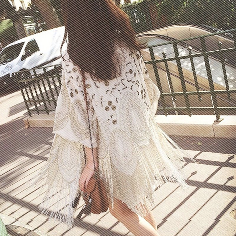 海边度假沙滩防晒衣女夏外搭薄外套超仙刺绣流苏开衫|msdalam kategori Butik wanita / wanita, baju lace/baju chiffon - dari Buy2taobao.com untuk memberikan perkhidmatan ejen Taobao profesional membeli
