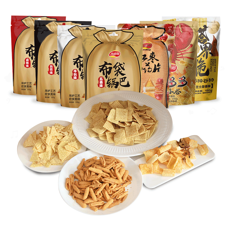 米修朗锅巴欢享大礼包传统吊炉工艺休闲食品酥脆小零食768g组合装在类目 零食/坚果/特产, 饼干/膨化, 膨化食品中 - 来自Buy2taobao.com提供专业的淘宝代购服务