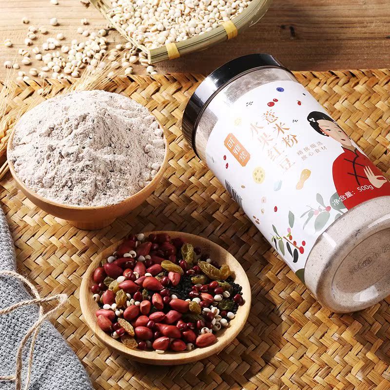 fruit Red bean Barley flour Coix seed powder Substitute meal precooked and ready to be eaten Nutritious breakfast Satiety Chongyin Grainin the Coffee/Oatmeal/Chongyin , Another on natural food category - from Buy2taobao.com to provide professional Taobao agent buy service