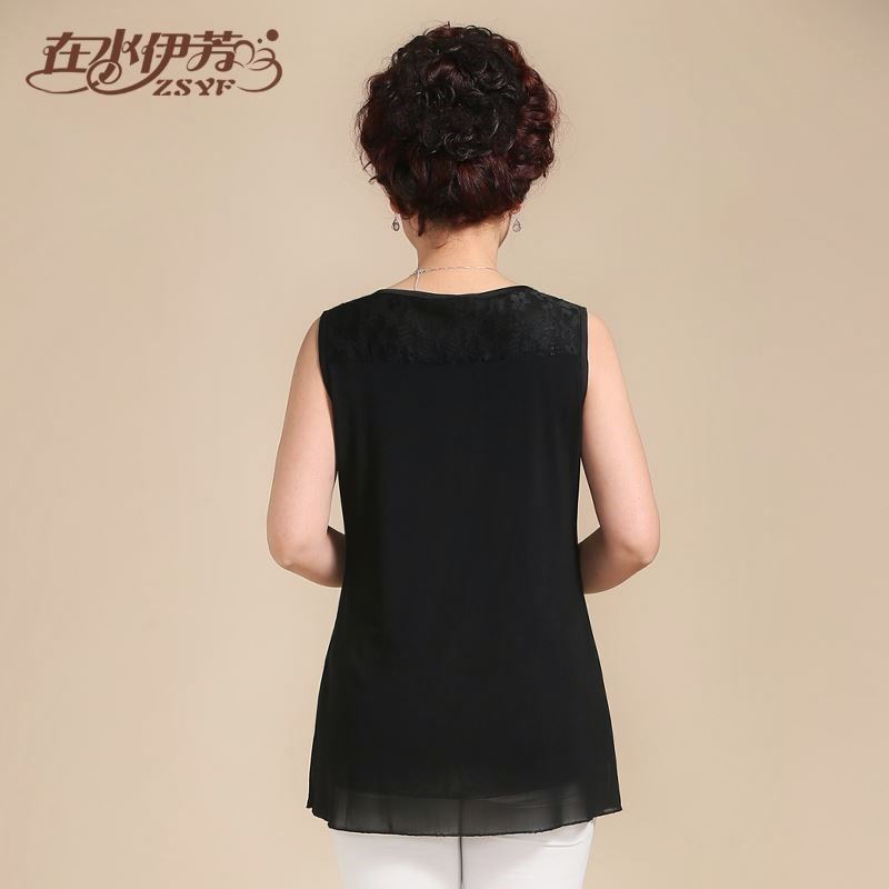 中年上衣无袖T恤大码老年人衣服妈妈宽肩夏季母亲节背心打底|ruв категории Женская одежда, в пожилых женщин - от Buy2taobao.com для оказания профессиональной услуги покупки агента Taobao