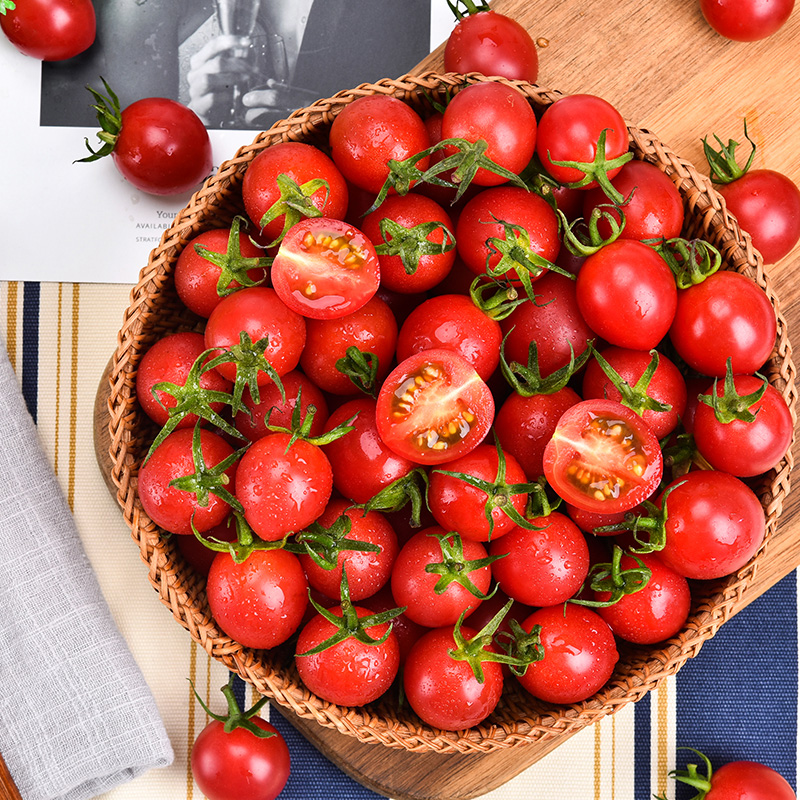 [Douzui Millennium Cherry tomatoes tomato Fresh fruit tomato Small tomato 5 Net weight 4.5 Abovein the Aquatic meat/Fresh fruits and vegetables/Cooked , Fresh fruit , Other category - from Buy2taobao.com to provide professional Taobao agent buy service