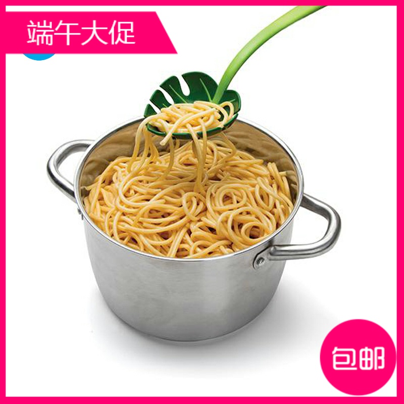 以色列OTOTO创意勺子丛林树叶漏勺捞面叶子勺厨房家用长柄西餐具|ruв категории посуда, посуда, Западная ложка - от Buy2taobao.com для оказания профессиональной услуги покупки агента Taobao