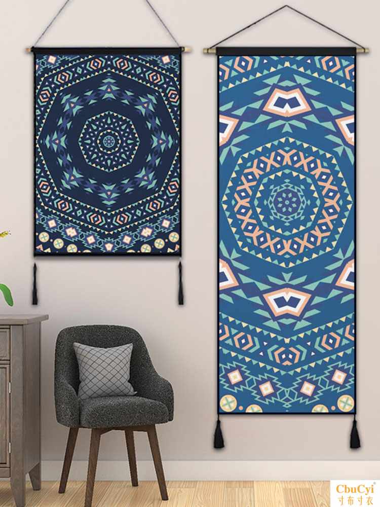 Ethnic style Abstract Fabric art Tapestries a living room Study Cotton and hemp Hanging picture sofa background metope Electric meter box decorate Valancein the Home Fabric , Tapestry/Tapestry category - from Buy2taobao.com to provide professional Taobao agent buy service