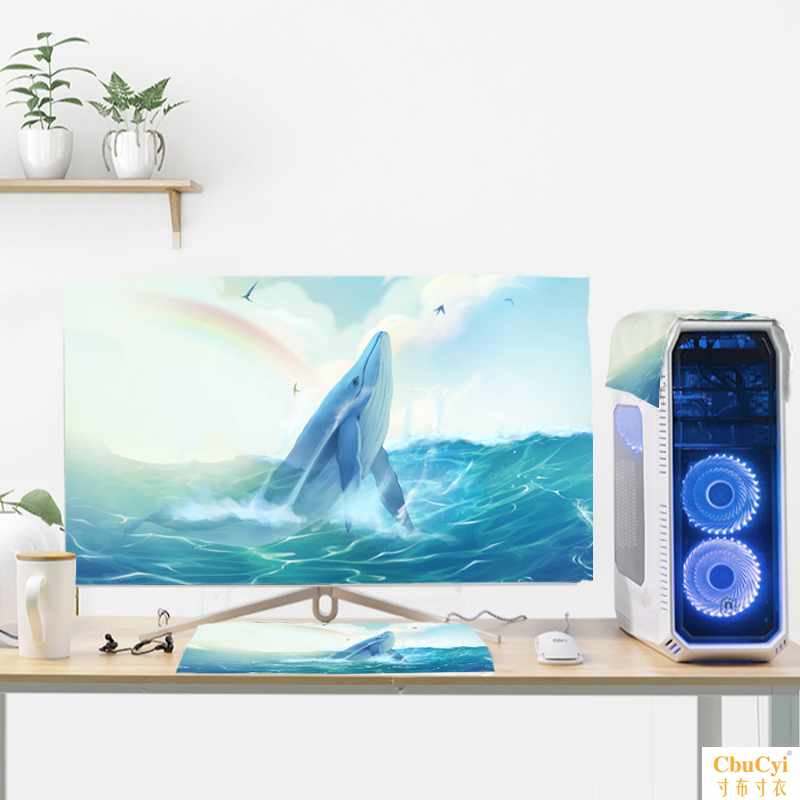 电脑防尘罩台式套装屏幕键盘防尘保护套可爱家用简约盖巾遮灰布艺|ruв категории домашний ткань, пылезащитный защитного покрытия, Компьютер, капот - от Buy2taobao.com для оказания профессиональной услуги покупки агента Taobao