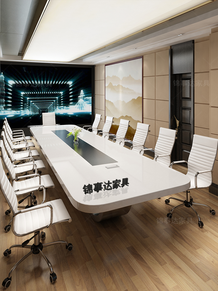 the republic of korea to work in an office furniture Paint Conference table Office Tables and chairs Strip negotiating table white Simplicity modernin the Business/Office Furniture , Office Furniture , Desk , Conference table category - from Buy2taobao.com to provide professional Taobao agent buy service