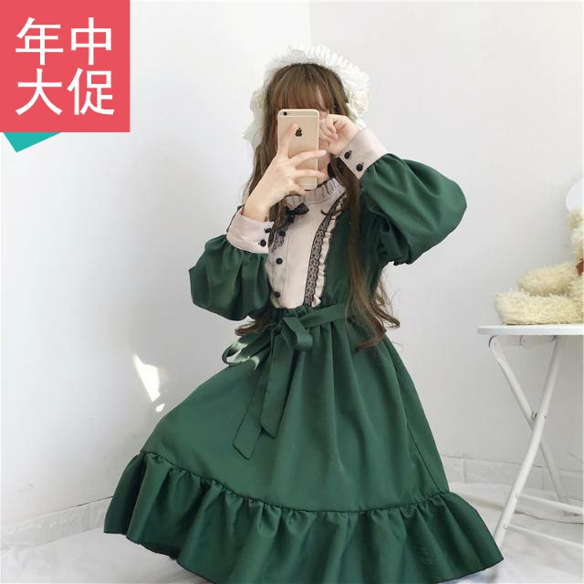 連衣裙洋裝春夏季日系蘿莉軟妹裙子學生日常仙女長裙公主裙在類目 戶外/登山/野營/旅行用品, 戶外服裝, 抓絨衣褲, 抓絨衣褲套裝中 - 來自Buy2taobao.com提供專業的淘寶代購服務