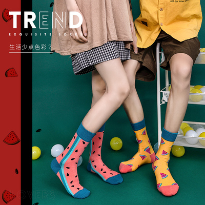 袜子女中筒袜潮ins秋冬街头棉袜韩国高筒长袜情侣袜百搭男士运动