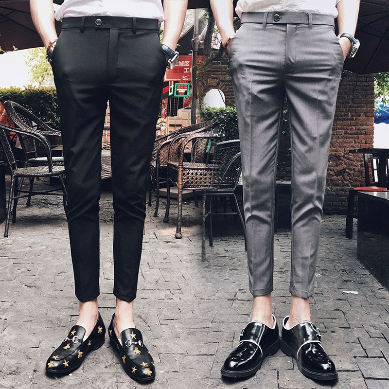 Nine points man 's suit Trousers 9 Korean Edition Self cultivation leisure time Versatile Western-style trousers Trend Feet suit Thin section summerin the Men's clothing, Casual pants category - from Buy2taobao.com to provide professional Taobao agent buy service