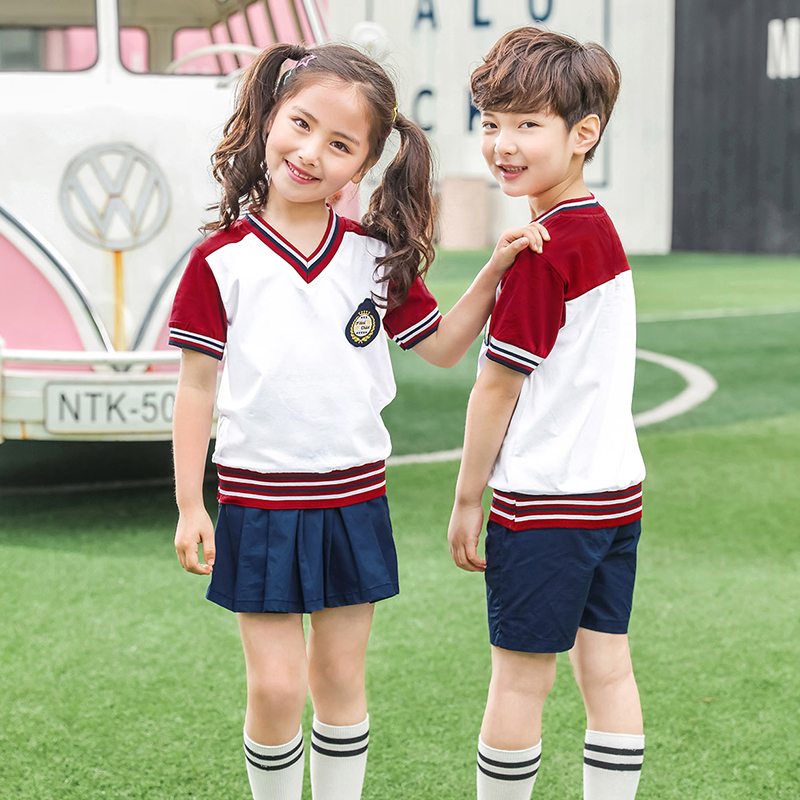 幼儿园园服夏装英伦风短袖小学生班服夏天儿童校服套装毕业照服装|ruв категории Детская одежда, школьная форма/школьную форму настройки - от Buy2taobao.com для оказания профессиональной услуги покупки агента Taobao