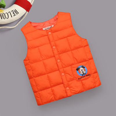 米郎绅儿童马甲秋冬季男女背心婴儿羽绒棉内胆外穿宝宝幼儿园坎肩