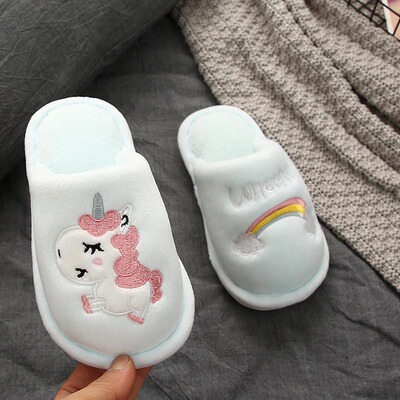 儿童棉拖鞋秋冬季女男童小孩宝宝防滑可爱家用室内地板棉拖亲子新