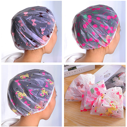 enlarge thickening waterproof Shower cap lovely shower Shampoo cap adult Female models Cartoon Ear Bathing cap Capin the Family/Personal Cleaning Tools , Personal care cleaning appliances , Shower cap category - from Buy2taobao.com to provide professional Taobao agent buy service