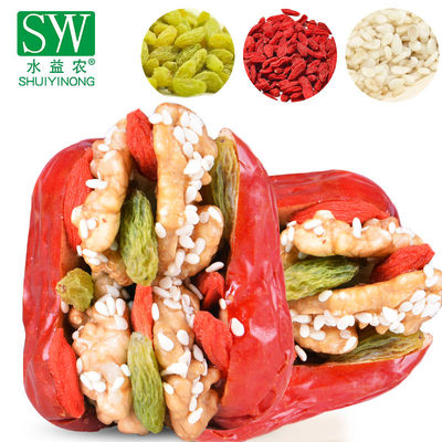 红枣夹核桃仁葡萄干500g装什锦枣夹核桃仁葡萄干白芝麻枸杞礼盒