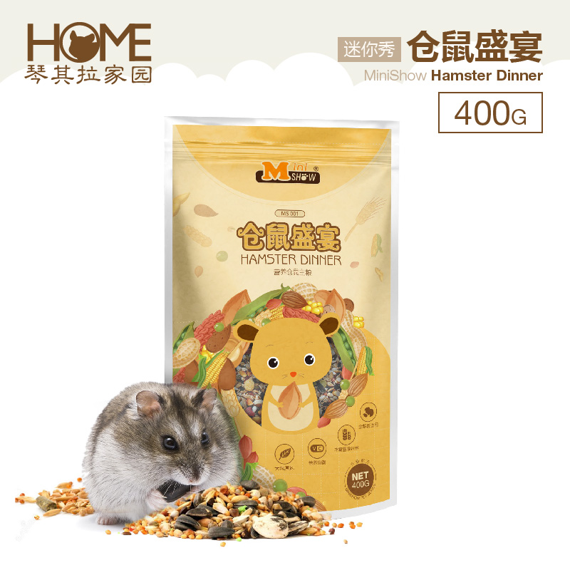 MiniShow迷妳秀倉鼠主糧食寵物用品均衡營養飼料盛宴400g在類目 寵物/寵物食品及用品, 倉鼠類及其它小寵, 飼料/零食中 - 來自Buy2taobao.com提供專業的淘寶代購服務