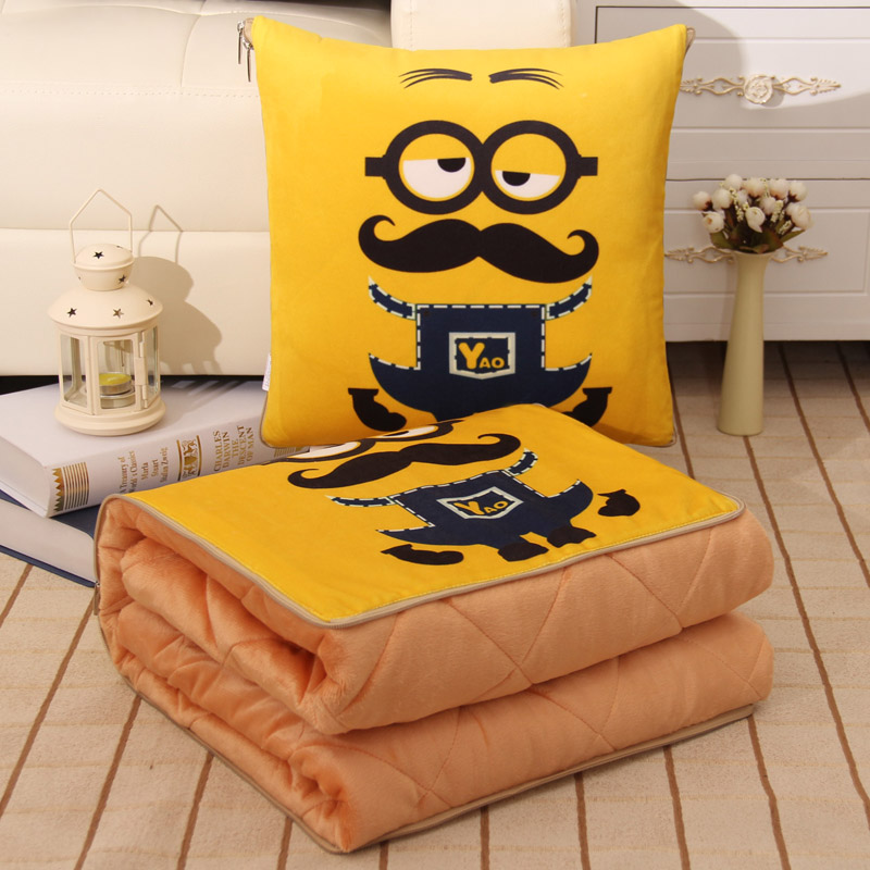 multi-function Pillows quilt Dual use automobile Cushion fold Coral Cartoon Office air conditioner Siesta blanketin the Home Fabric , Pillow/Pillow category - from Buy2taobao.com to provide professional Taobao agent buy service