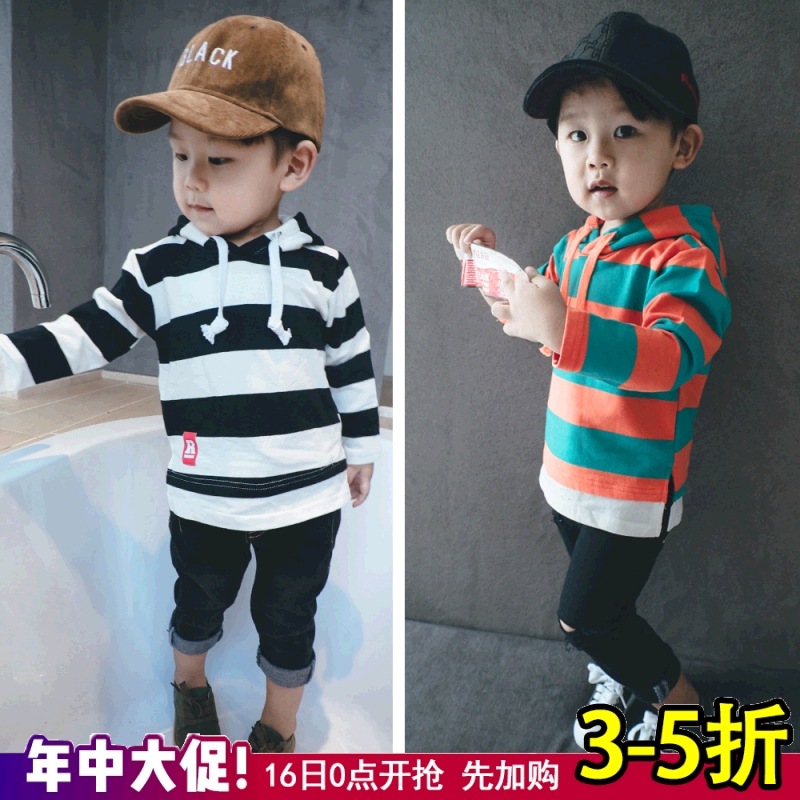 【【店铺回馈】男童卫衣春秋条纹童装儿童上衣 S1543|msdalam kategori Kanak-kanak/Bayi/Keluarga dipasang, sweater/Fleece - dari Buy2taobao.com untuk memberikan perkhidmatan ejen Taobao profesional membeli