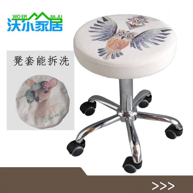 美發轉椅紋繡升降椅美容椅子旋轉美甲化妝靠背圓凳技師滑輪大工椅在類目 商業/辦公傢俱, 髮廊/美容傢俱, 大工椅/師傅椅中 - 來自Buy2taobao.com提供專業的淘寶代購服務