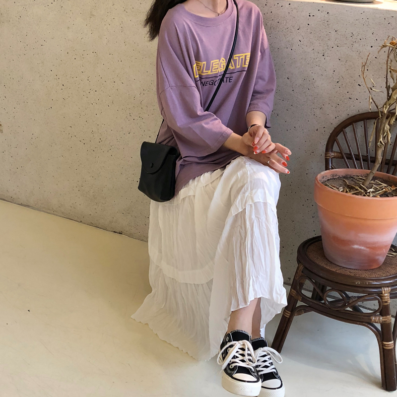 大sim 很仙的法国小众半身裙百搭休闲少女压褶裙气质优雅蛋糕裙子在类目 女装/女士精品, 半身裙中 - 来自Buy2taobao.com提供专业的淘宝代购服务