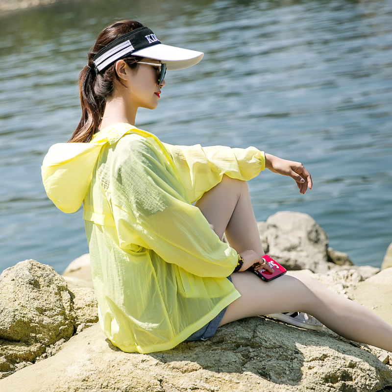 2019 Summer style Korean Edition Easy Versatile BF student fairy Sunscreen Sunscreen Thin section coat have cash less than that is registered in the accountsin the Women's clothing/Boutique , Jacket category - from Buy2taobao.com to provide professional Taobao agent buy service