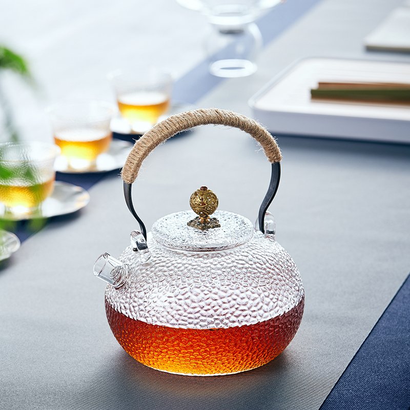 锤目纹煮茶壶 日式提梁泡茶壶耐热玻璃加厚大号夫功茶具在类目 餐饮具, 茶具, 茶壶中 - 来自Buy2taobao.com提供专业的淘宝代购服务