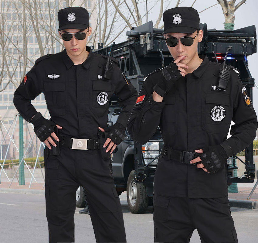 特勤保安工作服长袖春秋季套装作训练服标志腰带帽鞋裤子黑色装备|msdalam kategori beg sukan/pakej luar/Fitting, Keselamatan Sukan - dari Buy2taobao.com untuk memberikan perkhidmatan ejen Taobao profesional membeli