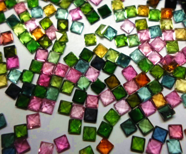natural colour Tourmaline Square Loose Abstaining face 2.5mm1 Pieces 6.5 Set Ring Xiao Paishi and so onin the Jewelry/Diamond/Jade/Gold , Colored stones/Precious stones , Other category - from Buy2taobao.com to provide professional Taobao agent buy service
