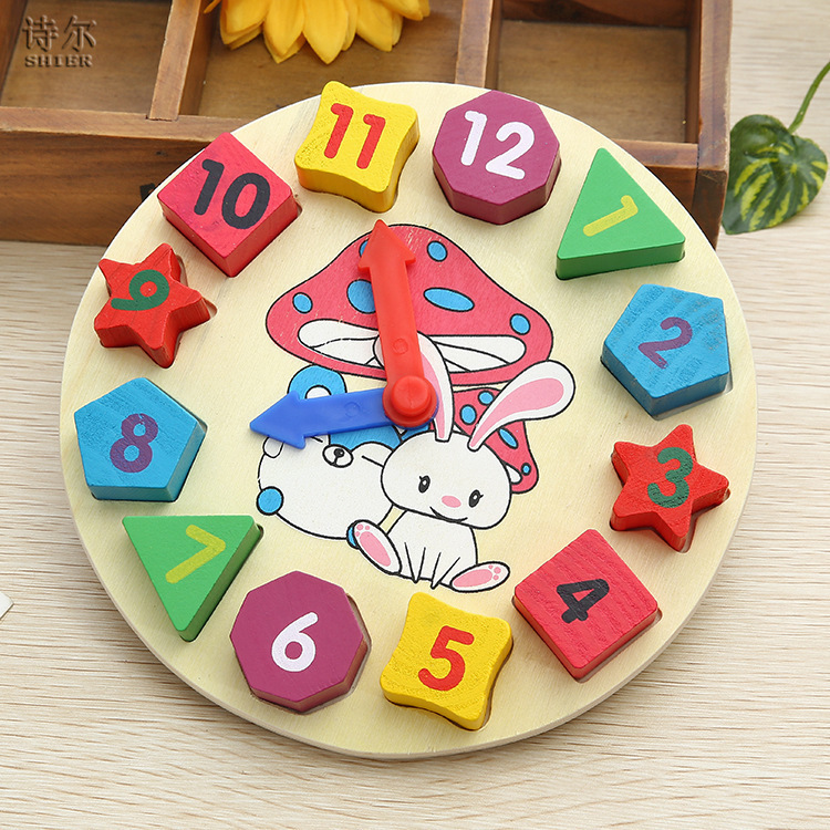 木制儿童智力形状配对婴幼儿积木数字时钟3岁宝宝益智力玩具|msdalam kategori Toy/bayi/teka-teki/blok bangunan/model, manik/teka-teki/Pasangan/pemasangan/Pukul mainan, bentuk lain kognitif/yang hampir sama mainan - dari Buy2taobao.com untuk memberikan perkhidmatan ejen Taobao profesional membeli