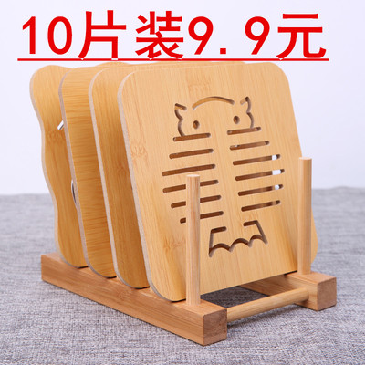 木质餐垫隔热垫创意餐桌垫盘子垫子家用防烫垫锅垫砂锅垫碗垫杯垫