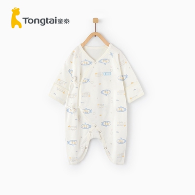 童泰2020年四季新款婴儿衣服0-3月新生儿蝴蝶哈衣婴儿纯棉连体衣