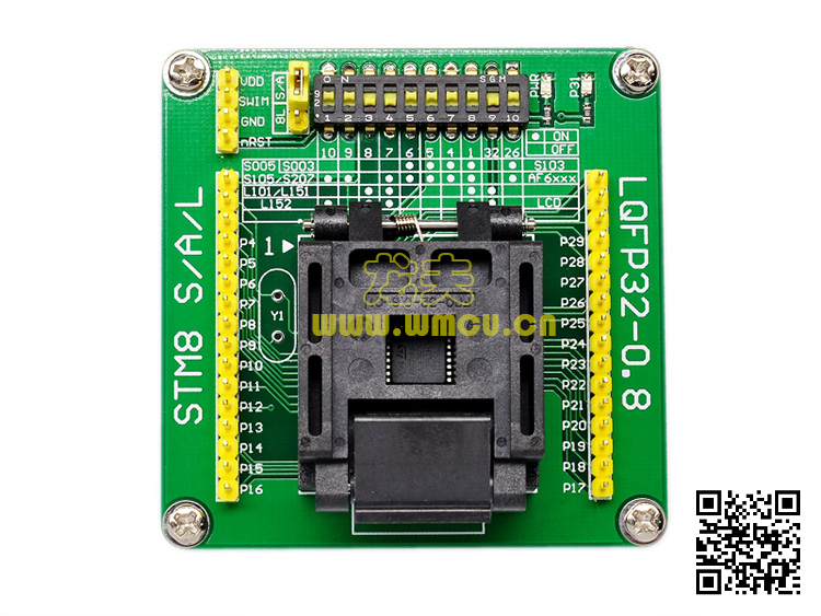 STM8S/STM8L脱机编程器/烧录器/IC座/测试座/ LQFP32 0.8mm -|msdalam kategori Aksesori Digital 3C, pasaran komponen elektronik, Litar Bersepadu IC/motor, SCM/lembaga pembangunan/papan pembelajaran - dari Buy2taobao.com untuk memberikan perkhidmatan ejen Taobao profesional membeli