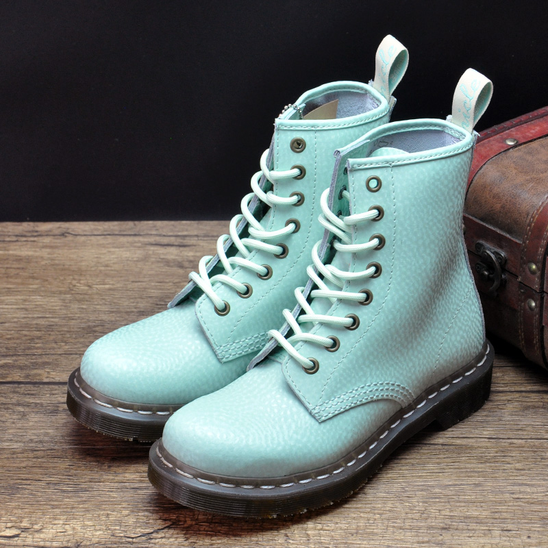 new pattern Macaroon Gaobang Frenum Mint Green Riding boots 1460 England quality goods fashion Round Bootie genuine leatherin the Women's Shoes, Boots category - from Buy2taobao.com to provide professional Taobao agent buy service