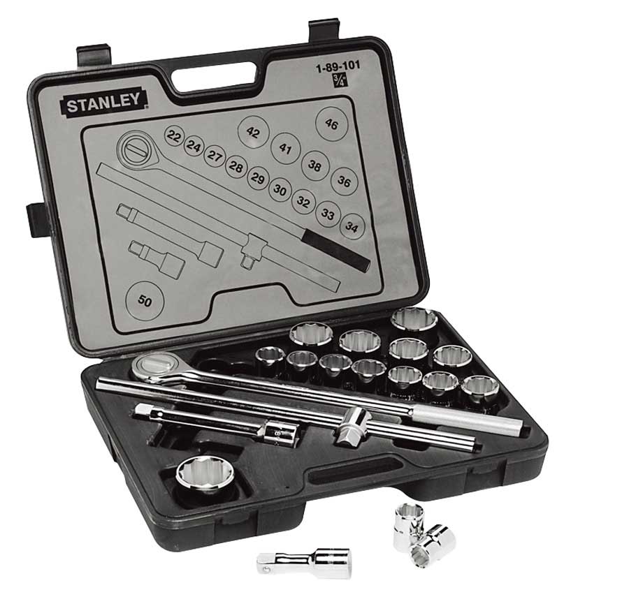 STANLEY/ Stanley 19 Set of parts 19MM series Metric system Sleeve Ratchet wheel wrench Set 89-101-23Cin the Hardware/Tool , Hand Tools , Tool Packs , Packs category - from Buy2taobao.com to provide professional Taobao agent buy service