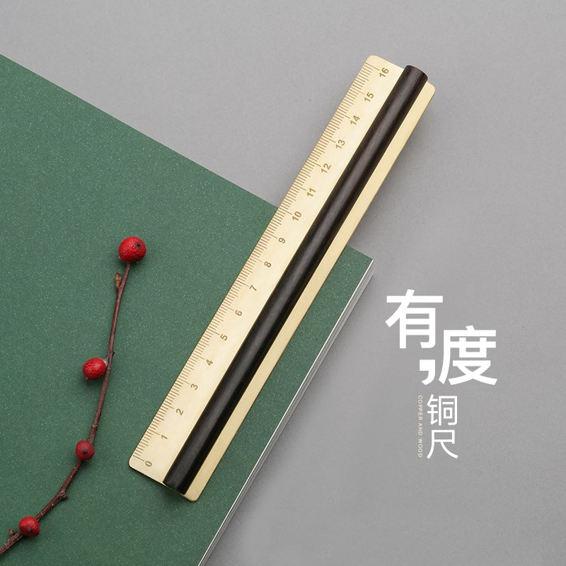 黄铜实木镇纸直尺实木质直尺办公文具用品创意礼物 定制刻字 V|ruв категории электронный словарь/электрический бумажных книг/канцелярские принадлежности, чертеж измерения товаров, все виды правителя/треугольник - от Buy2taobao.com для оказания профессиональной услуги покупки агента Taobao