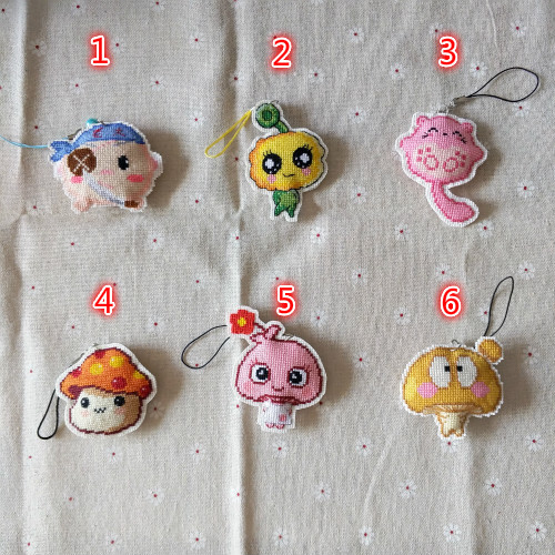 Cross stitch mobile phone Pendant Key chain Pure handwork finished product Double-sided embroidery Mushroom pirate Little sevenin the Home Fabric , Stitch & Tools Accessories , Cross-stitch finished category - from Buy2taobao.com to provide professional Taobao agent buy service