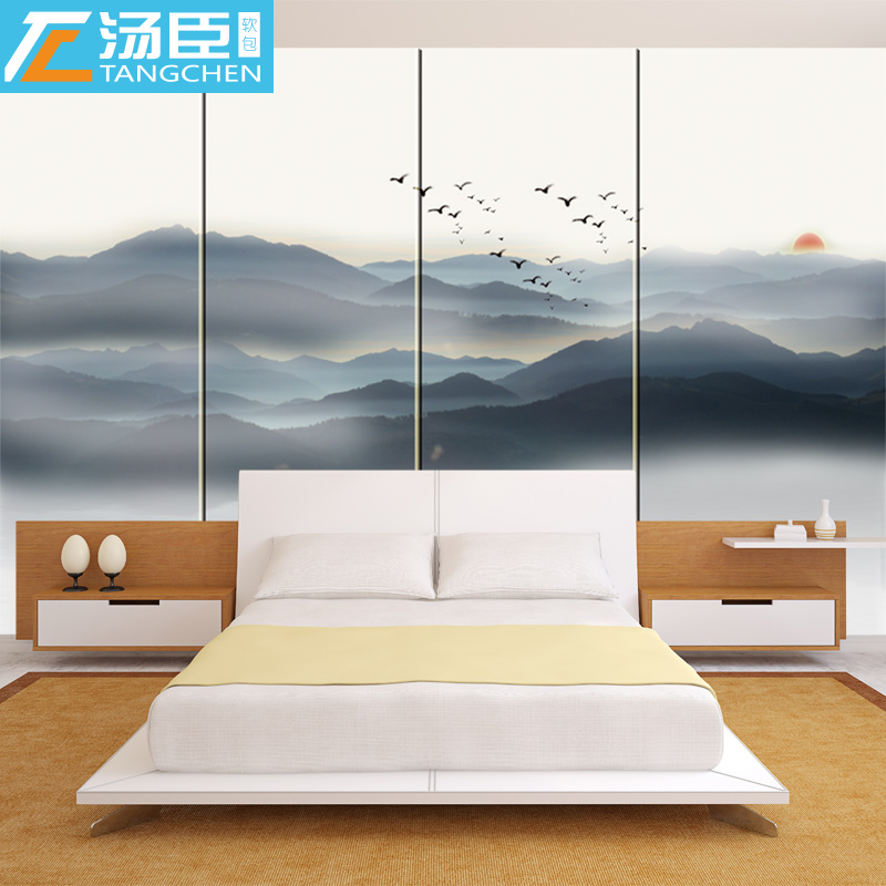 landscape Hard pack Ink Toyama Chinese style Walls Soft Pack mural hotel club personality customized backgroundin the Decoration main material , Walls Soft Pack/Bed sets/Craft software package , Walls Soft Pack category - from Buy2taobao.com to provide professional Taobao agent buy service