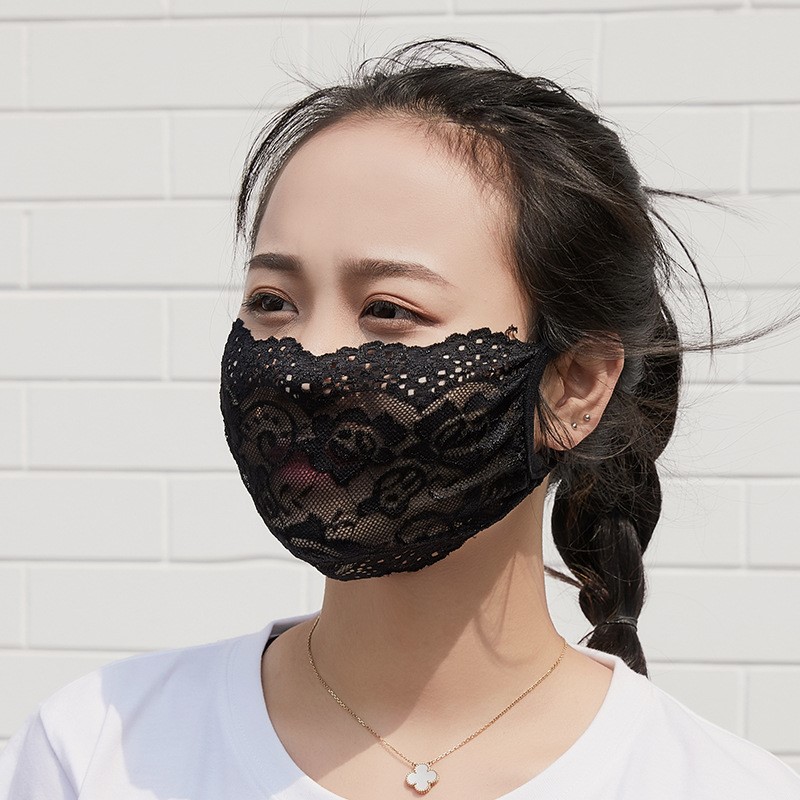 防护易呼吸可清洗蕾丝口罩夏季网纱黑色性感不勾丝防晒潮品易清洗在类目 居家日用, 防护用品, 口罩中 - 来自Buy2taobao.com提供专业的淘宝代购服务