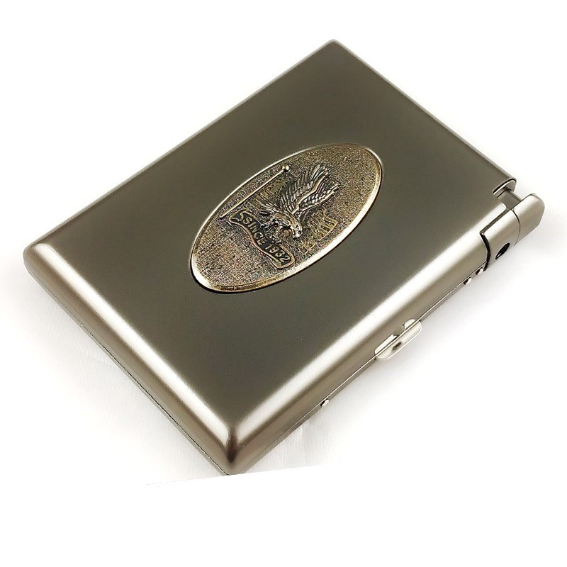 Top good Cigarette case lighter 20 man automatic Bounce Cigarette Box Metal Smoke clip originality personality Smokingin the ZIPPO/Swiss Army Knife/Glasses , Smoking , Cigarette case category - from Buy2taobao.com to provide professional Taobao agent buy service