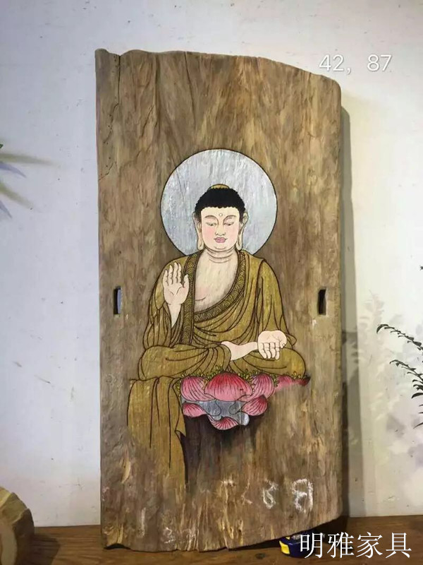 Buddha statue Hanging picture sofa Background wall a living room Decorative painting Old board Wall paintings Weathered wood Frameless modern Hand drawnin the Home accessories , Decorative painting , Modern decorative painting category - from Buy2taobao.com to provide professional Taobao agent buy service