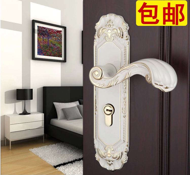 Ivory European style Door lock Solid wood doors Interior door American style Door lock Mechanics handle Locks Mutein the Basic building materials , Home Hardware , Locks , Mechanical locks category - from Buy2taobao.com to provide professional Taobao agent buy service