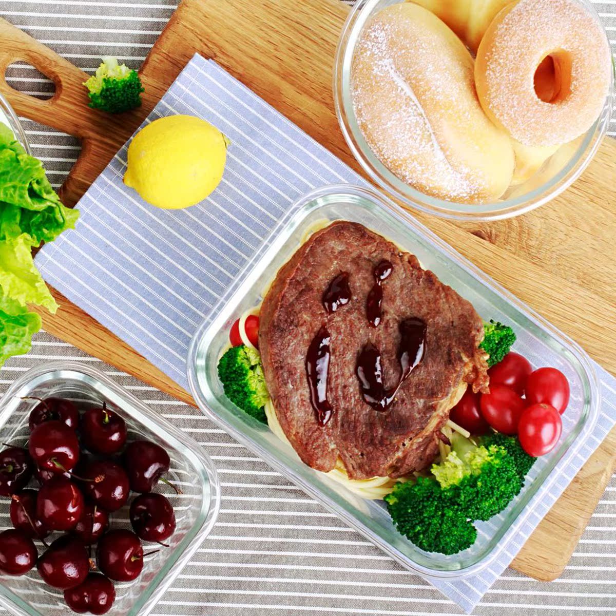 Lunch box household Insulation package Crisper Sealing cover Refrigerator Portable Storage With cover Easy Glass bowl suit Heatin the Tableware , Fresh container/Fresh Containers , Crisper category - from Buy2taobao.com to provide professional Taobao agent buy service