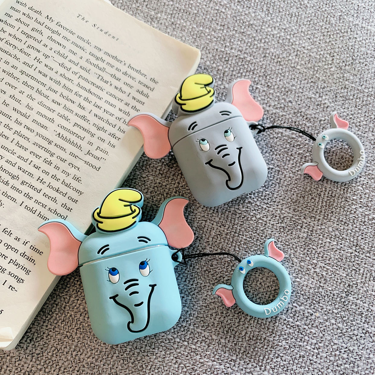 ins韓國卡通小飛象萌女款蘋果airpods2保護套無線藍牙耳機保護套二代個性創意防丟可愛矽膠盒子airpods保護套在類目 3C數碼配件, MP3/MP4配件, 耳機配件中 - 來自Buy2taobao.com提供專業的淘寶代購服務
